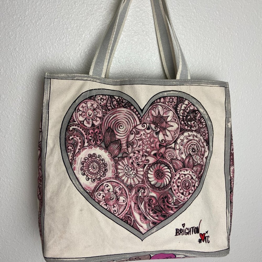 Brighton  Love in Bloom Sweetheart  Tote Bag -Canvas Size XL